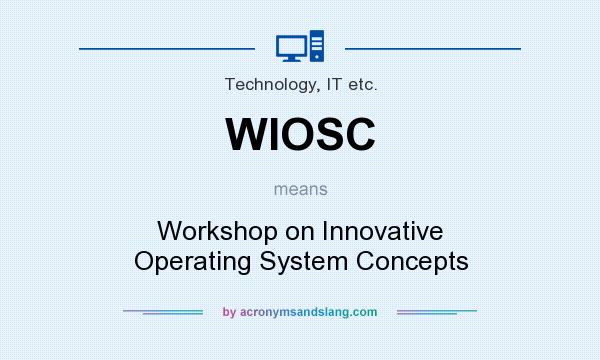 What does WIOSC mean? It stands for Workshop on Innovative Operating System Concepts