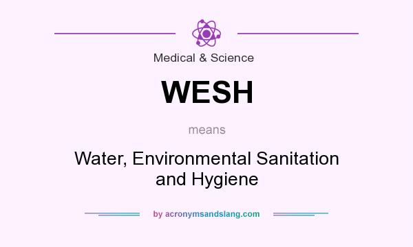 What does WESH mean? It stands for Water, Environmental Sanitation and Hygiene