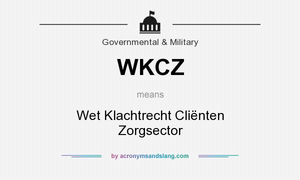What does WKCZ mean? It stands for Wet Klachtrecht Cliënten Zorgsector