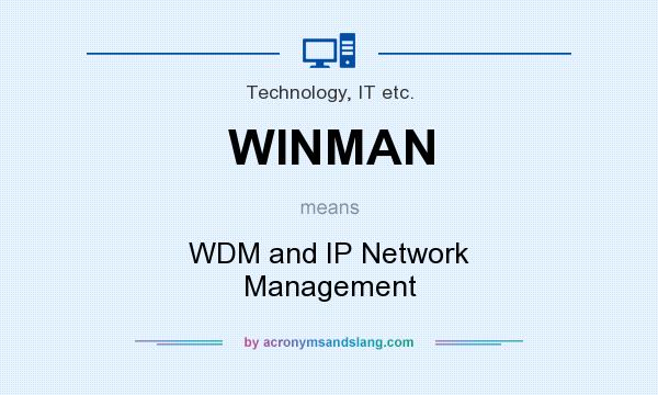 What does WINMAN mean? It stands for WDM and IP Network Management