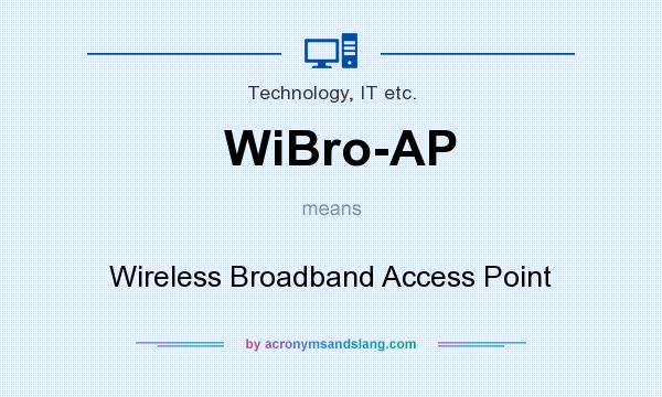 What does WiBro-AP mean? It stands for Wireless Broadband Access Point
