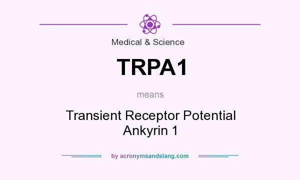 What does TRPA1 mean? It stands for Transient Receptor Potential Ankyrin 1