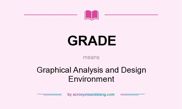 What does GRADE mean? It stands for Graphical Analysis and Design Environment