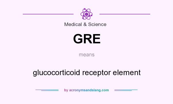 What does GRE mean? It stands for glucocorticoid receptor element