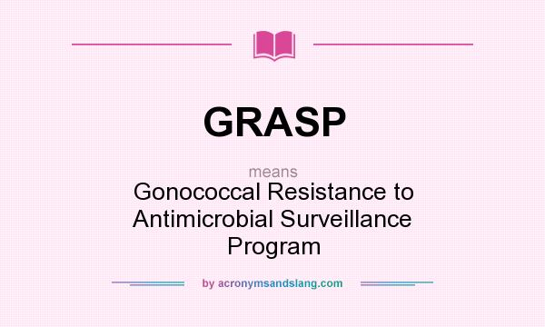 What does GRASP mean? It stands for Gonococcal Resistance to Antimicrobial Surveillance Program