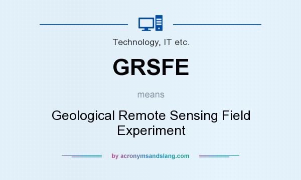 What does GRSFE mean? It stands for Geological Remote Sensing Field Experiment