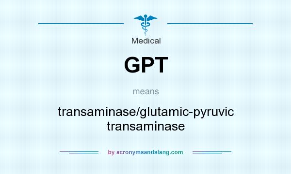 What does GPT mean? It stands for transaminase/glutamic-pyruvic transaminase
