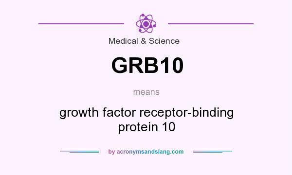 What does GRB10 mean? It stands for growth factor receptor-binding protein 10