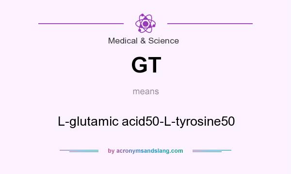 What does GT mean? It stands for L-glutamic acid50-L-tyrosine50