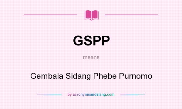 What does GSPP mean? It stands for Gembala Sidang Phebe Purnomo