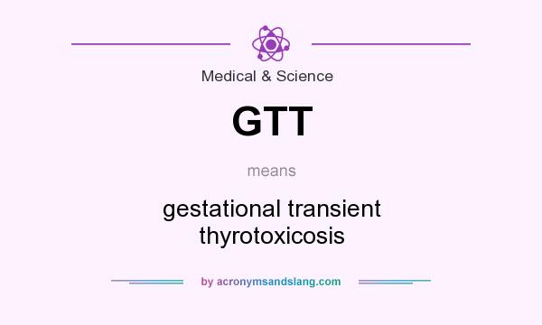 What does GTT mean? It stands for gestational transient thyrotoxicosis