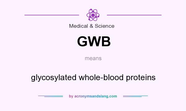 What does GWB mean? It stands for glycosylated whole-blood proteins