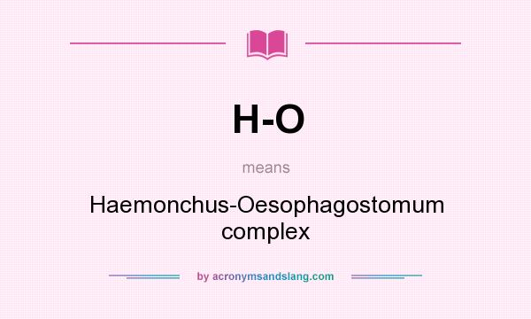 What Does H O Mean Definition Of H O H O Stands For Haemonchus 