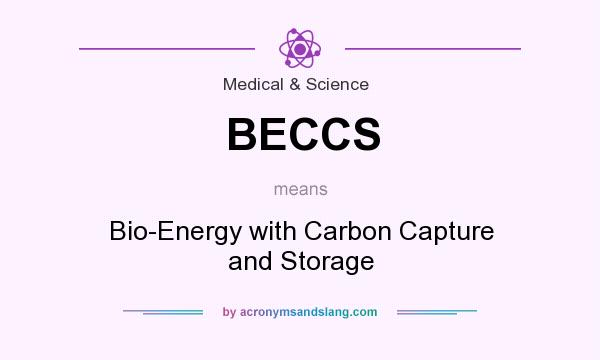 What does BECCS mean? It stands for Bio-Energy with Carbon Capture and Storage