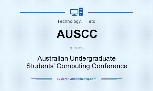 What does AUSCC mean? It stands for Australian Undergraduate Students` Computing Conference