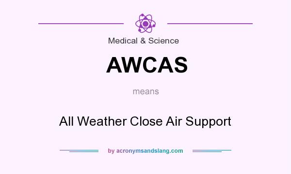 What does AWCAS mean? It stands for All Weather Close Air Support