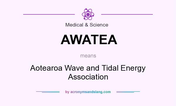 What does AWATEA mean? It stands for Aotearoa Wave and Tidal Energy Association