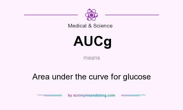 What does AUCg mean? It stands for Area under the curve for glucose