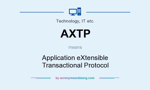 What does AXTP mean? It stands for Application eXtensible Transactional Protocol