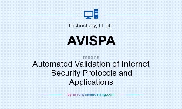 What does AVISPA mean? It stands for Automated Validation of Internet Security Protocols and Applications