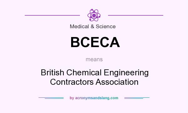 What does BCECA mean? It stands for British Chemical Engineering Contractors Association