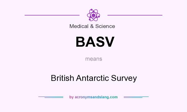 What does BASV mean? It stands for British Antarctic Survey