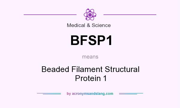 What does BFSP1 mean? It stands for Beaded Filament Structural Protein 1