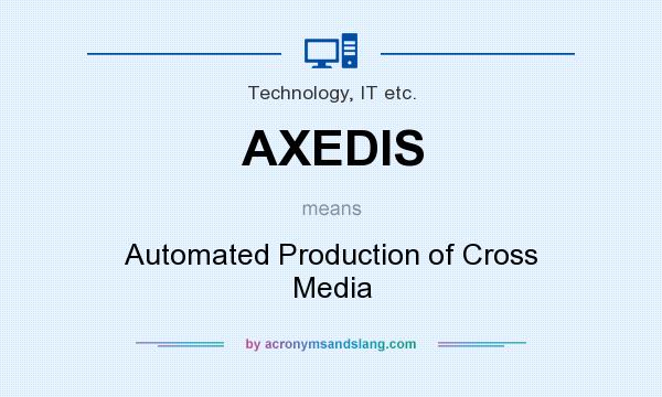 What does AXEDIS mean? It stands for Automated Production of Cross Media