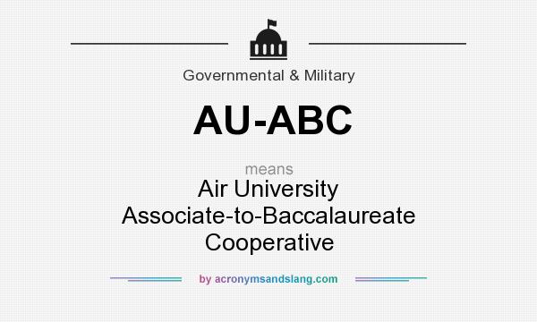 What does AU-ABC mean? It stands for Air University Associate-to-Baccalaureate Cooperative