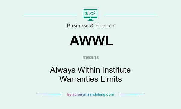 What does AWWL mean? It stands for Always Within Institute Warranties Limits