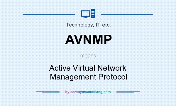 What does AVNMP mean? It stands for Active Virtual Network Management Protocol