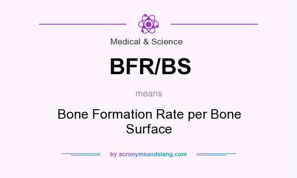 What does BFR/BS mean? It stands for Bone Formation Rate per Bone Surface