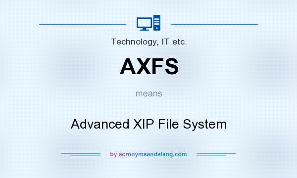 What does AXFS mean? It stands for Advanced XIP File System