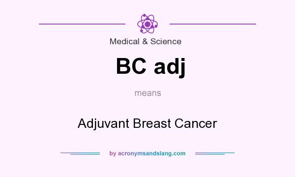 What does BC adj mean? It stands for Adjuvant Breast Cancer