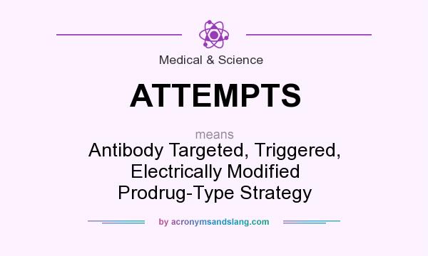 What does ATTEMPTS mean? It stands for Antibody Targeted, Triggered, Electrically Modified Prodrug-Type Strategy