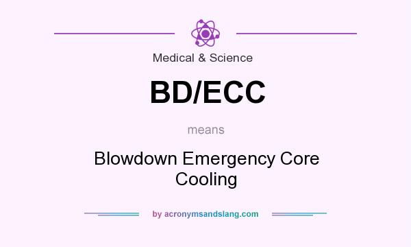 What does BD/ECC mean? It stands for Blowdown Emergency Core Cooling