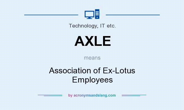 What does AXLE mean? It stands for Association of Ex-Lotus Employees