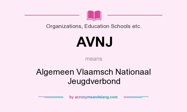 What does AVNJ mean? It stands for Algemeen Vlaamsch Nationaal Jeugdverbond