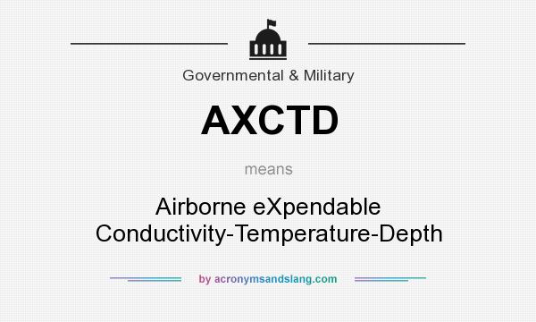 What does AXCTD mean? It stands for Airborne eXpendable Conductivity-Temperature-Depth