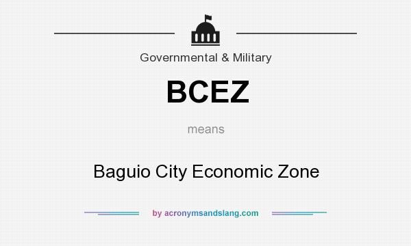 What does BCEZ mean? It stands for Baguio City Economic Zone