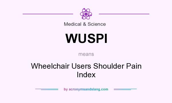 What does WUSPI mean? It stands for Wheelchair Users Shoulder Pain Index