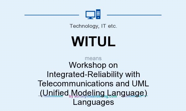 What does WITUL mean? It stands for Workshop on Integrated-Reliability with Telecommunications and UML (Unified Modeling Language) Languages