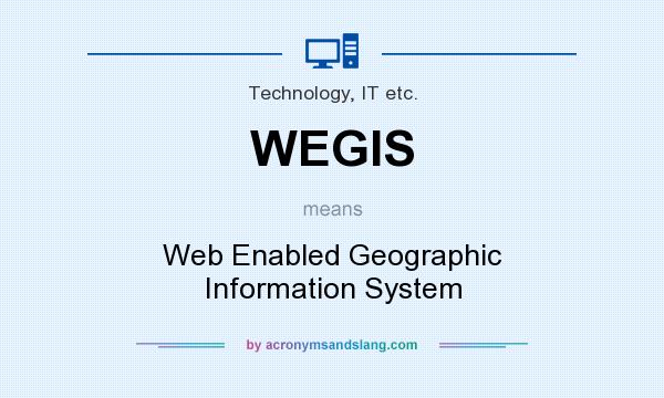 What does WEGIS mean? It stands for Web Enabled Geographic Information System