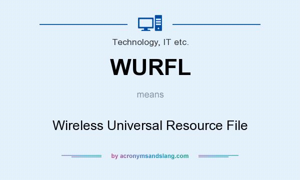 What does WURFL mean? It stands for Wireless Universal Resource File
