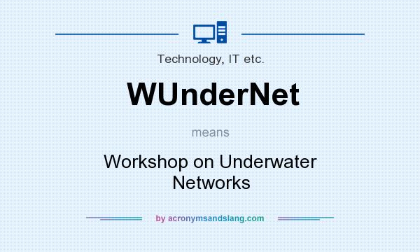 What does WUnderNet mean? It stands for Workshop on Underwater Networks