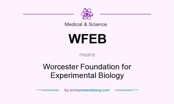 What does WFEB mean? It stands for Worcester Foundation for Experimental Biology