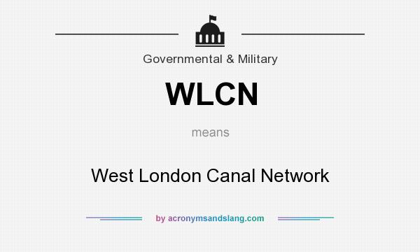 What does WLCN mean? It stands for West London Canal Network