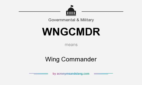 What does WNGCMDR mean? It stands for Wing Commander