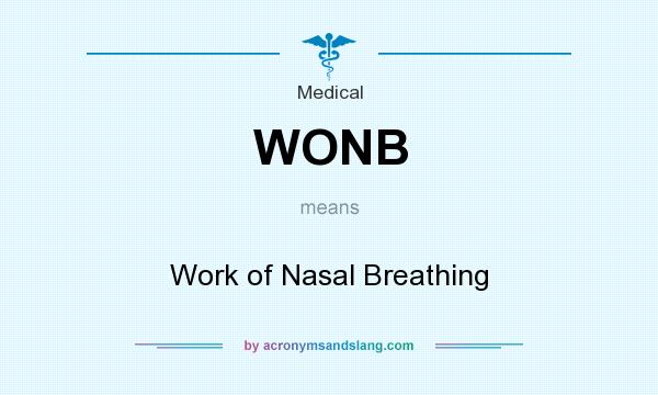 What does WONB mean? It stands for Work of Nasal Breathing