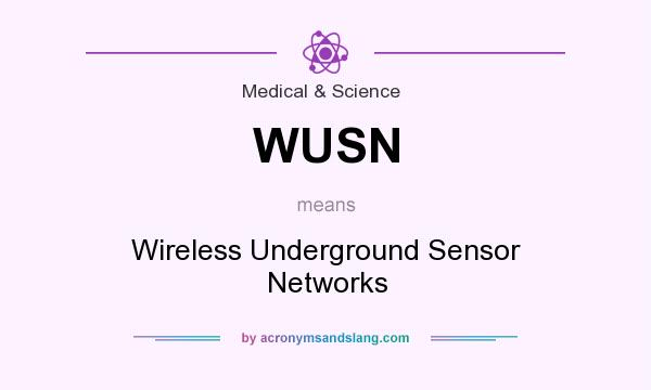 What does WUSN mean? It stands for Wireless Underground Sensor Networks